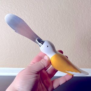 Vintage Boston Warehouse 1990’s Bird Shaped Sandwich Spreader Knife PB toast